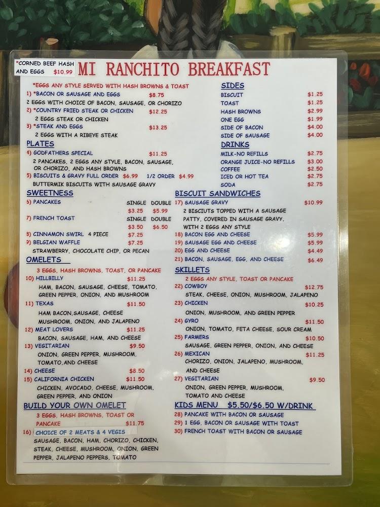 Mi Ranchito Menu image 3