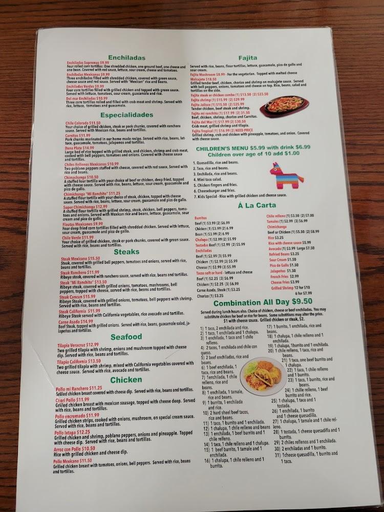 Mi Ranchito Menu image 4